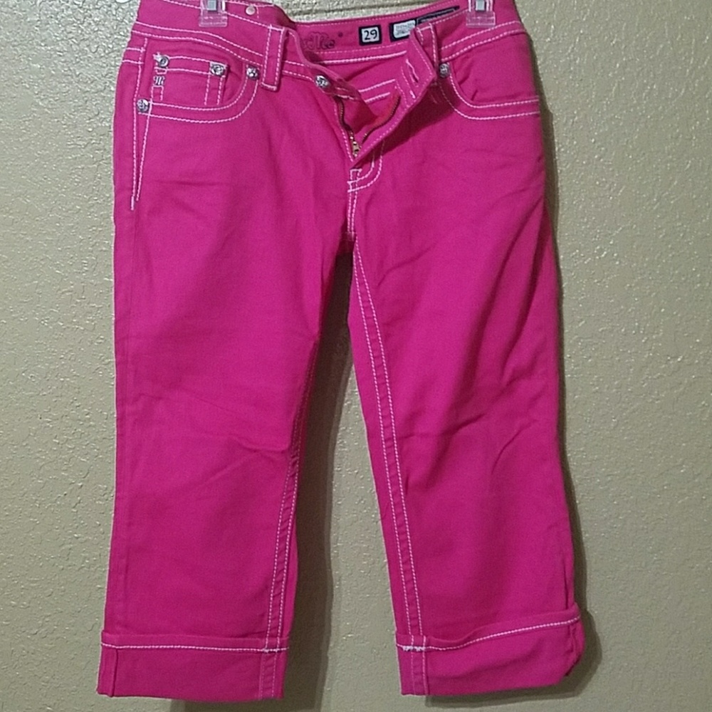 Hot pink Miss me Capris